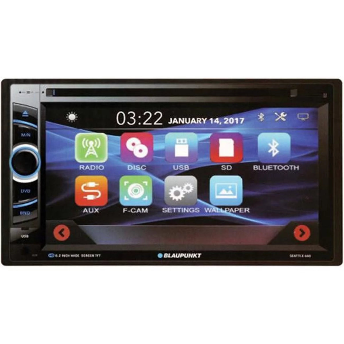 6.2 in. Touchscreen AM FM CD DVD BT USB O89080
