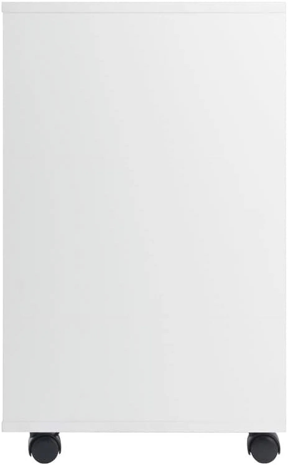 White 5 Drawer Wood File Cabinet C117