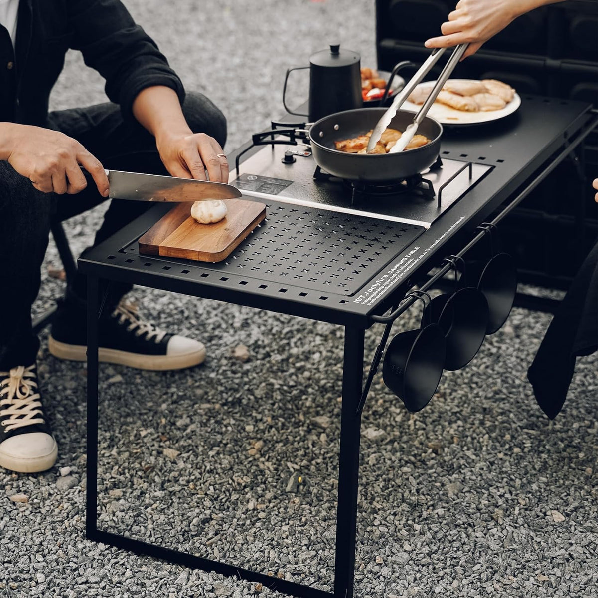 IGT Camping Table Kit with Gas Stove and Carrying Case A938301