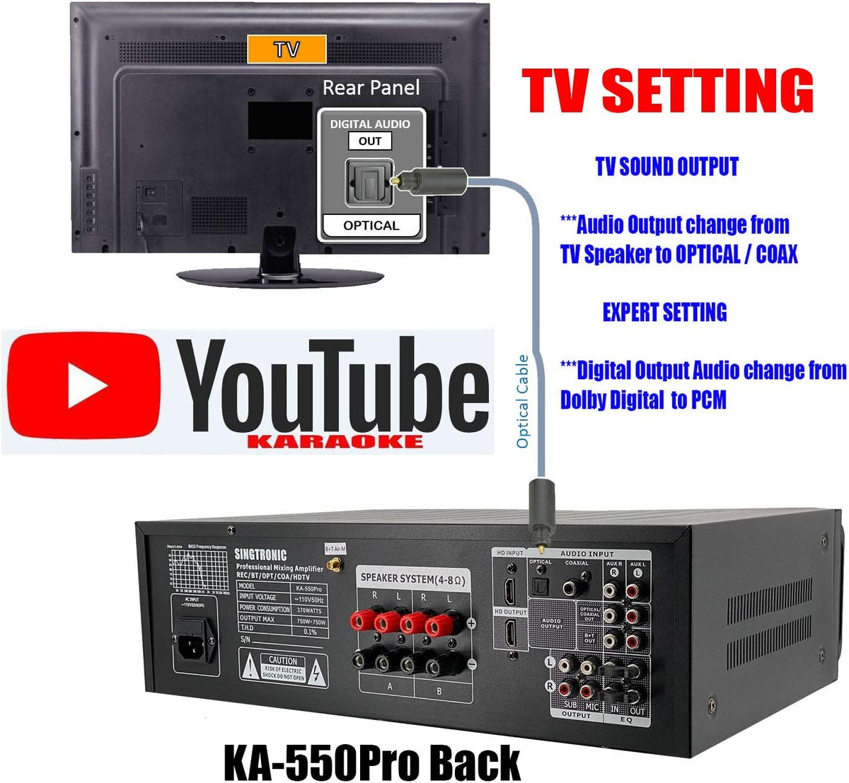 1500W Mixing Amplifier Karaoke with Bluetooth V73974