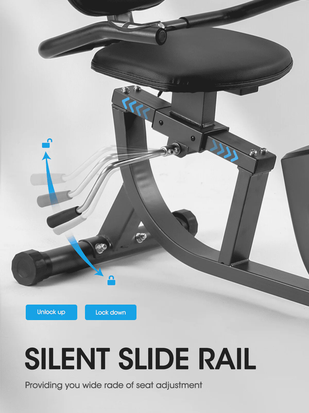 Recumbent Stationary Exercise Bike with Tablet Holder Z25603