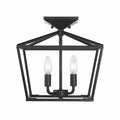 4-Light Semi Flush Mount Fixture Classic Bronze N97063