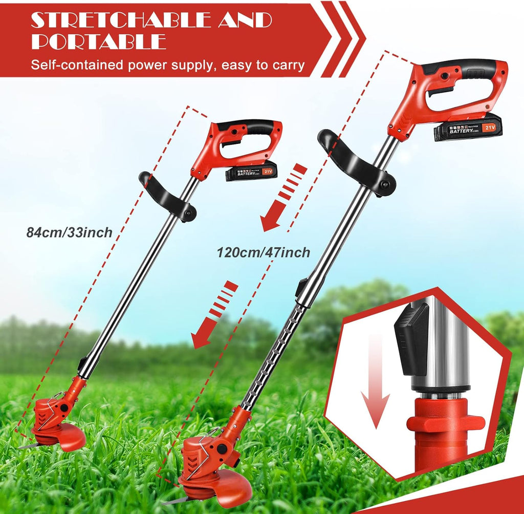 21V Cordless String Trimmer with 2 Batteries B555715