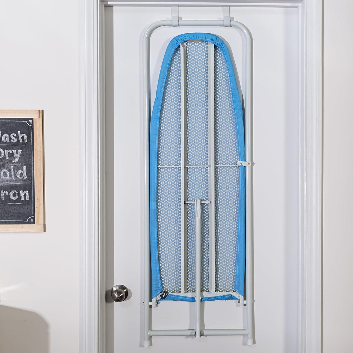 White Door Hanging Ironing Board 47" x 17" I3374