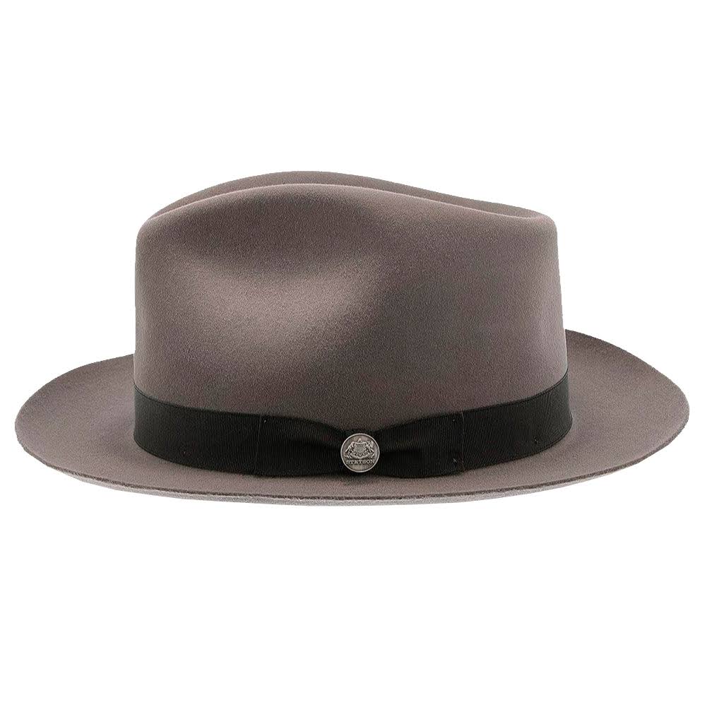 Caribou Fur Felt Fedora Hat Size 6 7/8 N785