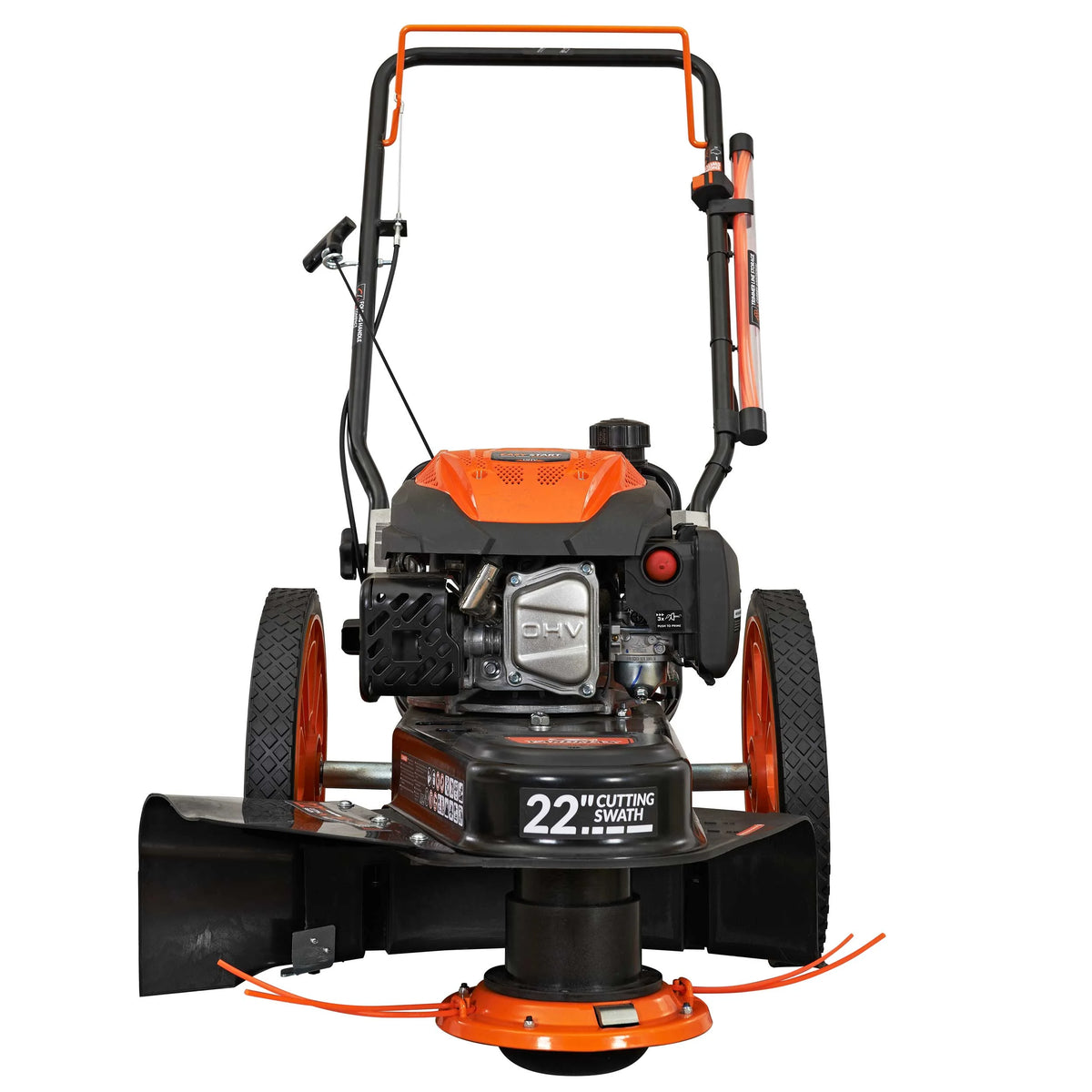 22 in. 170cc Gas Walk Behind String Trimmer Mower W351120