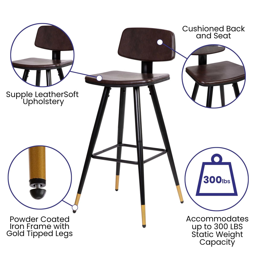 Adjustable Low Back Barstool L56521