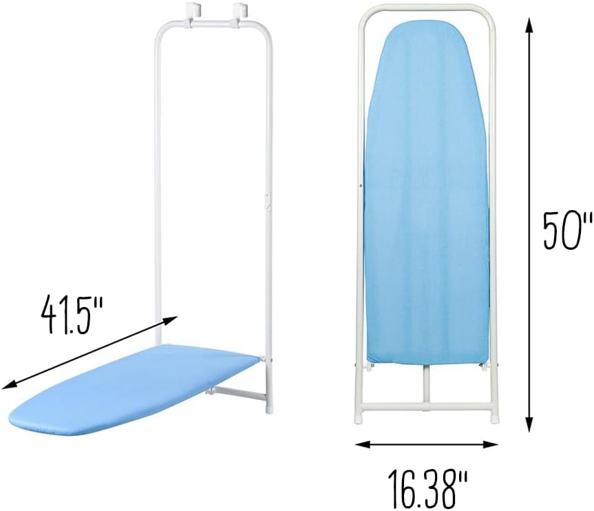 White Door Hanging Ironing Board 47" x 17" I3374