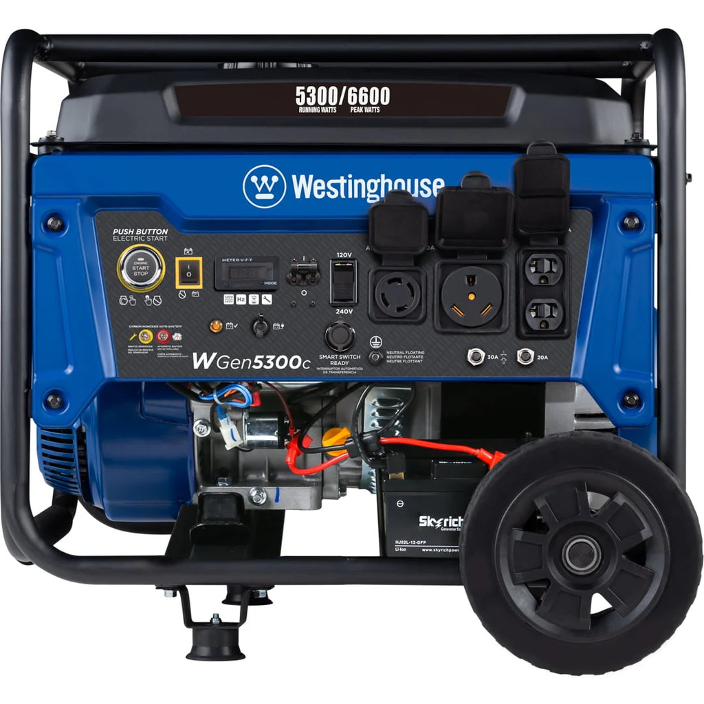 6600 Peak Watt Gas Powered Portable Generator with Remote Electric Start and CO Sensor K9921