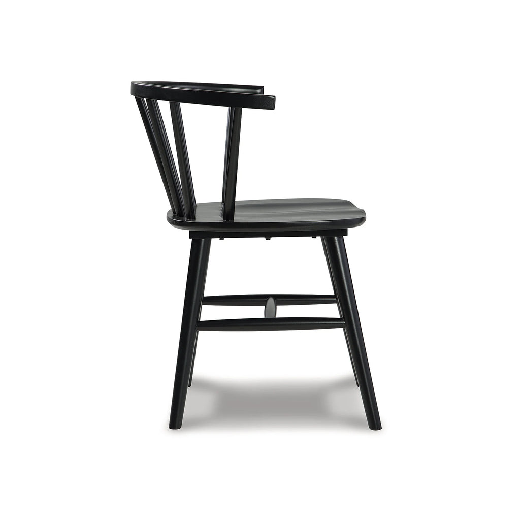 Black Spindle Dining Chair, Set of 2 B975