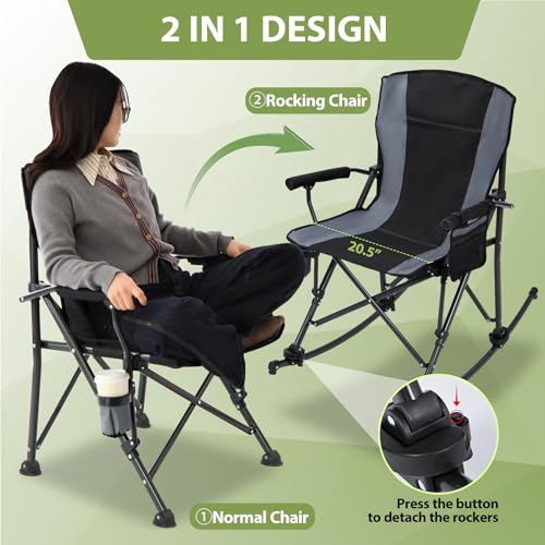 Oversized Folding Camping Chair with Cup Holder E268