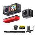 Waterproof 4K 60fps Action Camera & 5.7K 360 Camera with Interchangeable Lenses J134