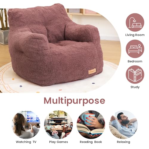 Black Bean Bag Chair with Memory Foam M40478