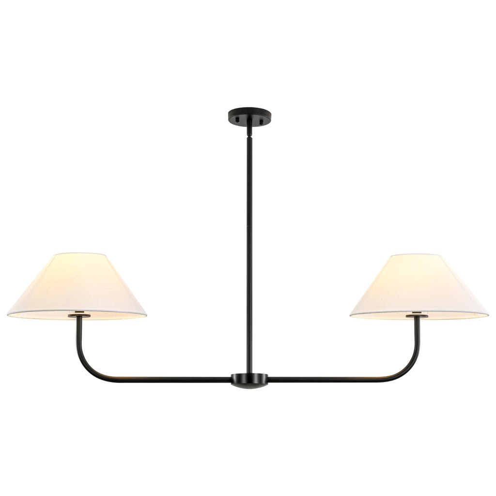 2-Light Dimmable Fabric Linear Pendant P292119