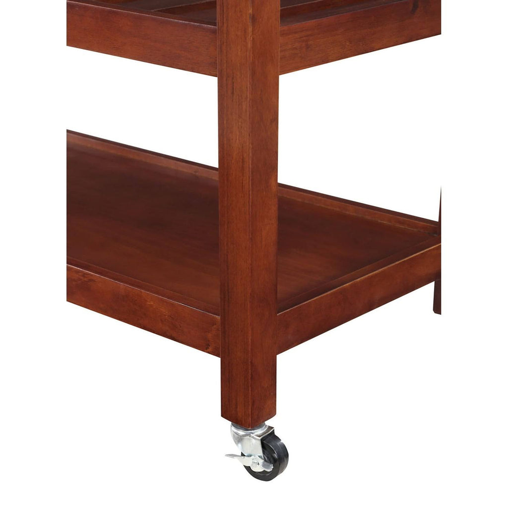 3 Tier Butcher Block Kitchen Cart with Drawers C261