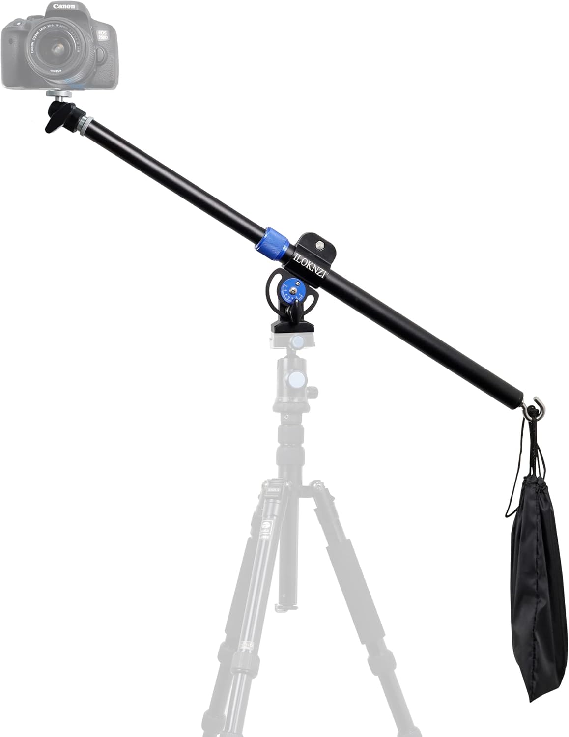 30 Inch Aluminum Tripod Extension Arm Overhead Camera Mount with Phone Holder Pack of 2 B365