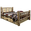 Brown Wood Twin Storage Bed Z327264