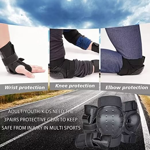 Blue Knee Pads for Skateboard Roller Skating Bicycle Scooter X961146