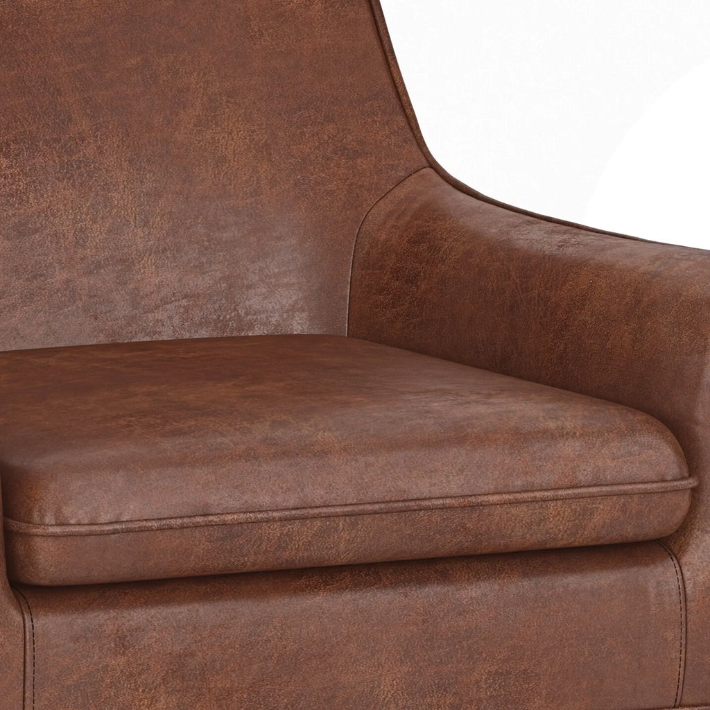 31 inch Faux Leather Accent Chair V717870