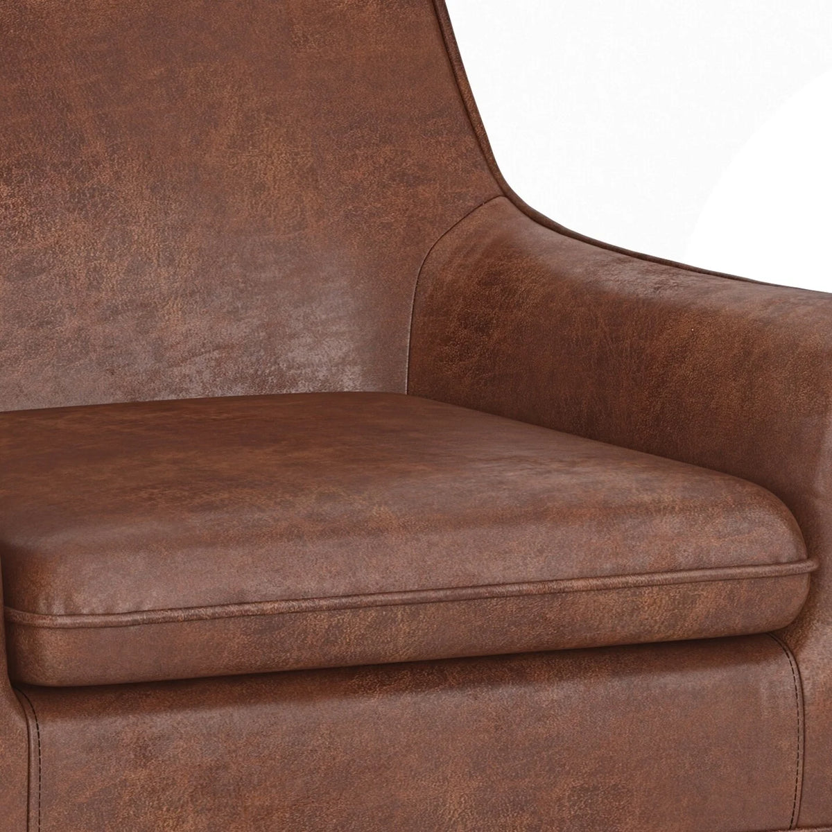 31 inch Faux Leather Accent Chair V717870