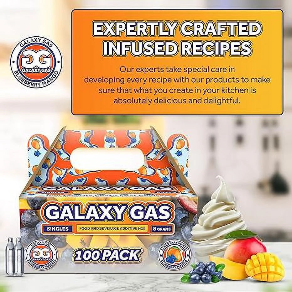 Blueberry Mango Whipped Cream Chargers, 8 Gram, 600 Counts R2223