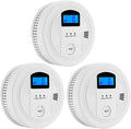 3 Pack Smoke and Carbon Monoxide Detector with LCD Display V62540