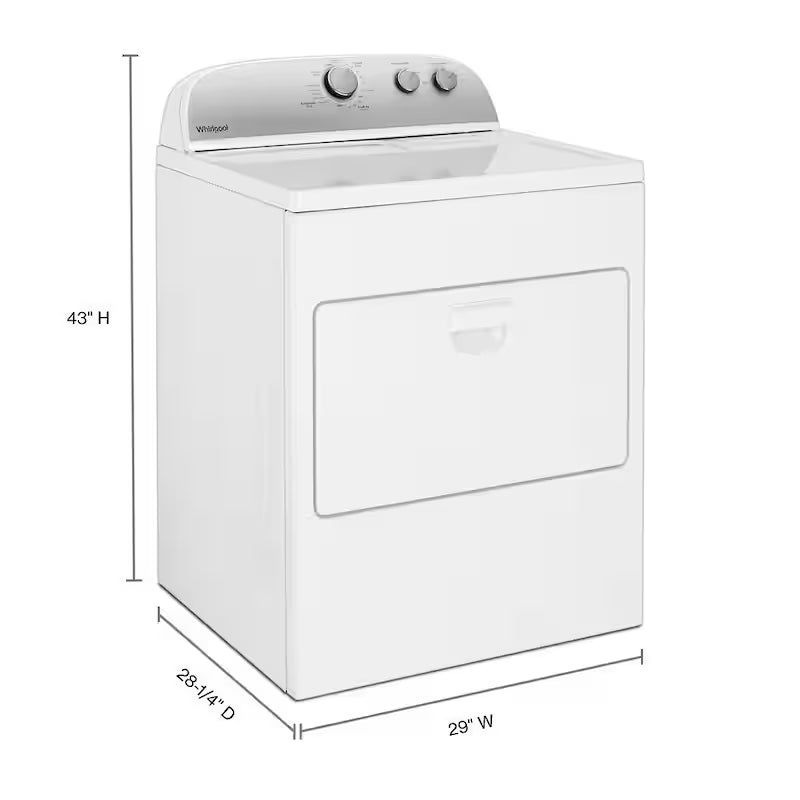 7.0 cu. ft. White Electric Vented Dryer P212