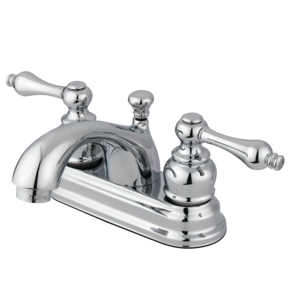 Polished Chrome Centerset Bathroom Faucet with Pop-Up Drain D828378