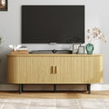 55" TV Stand with Power Outlet and Adjustable Shelves J525767