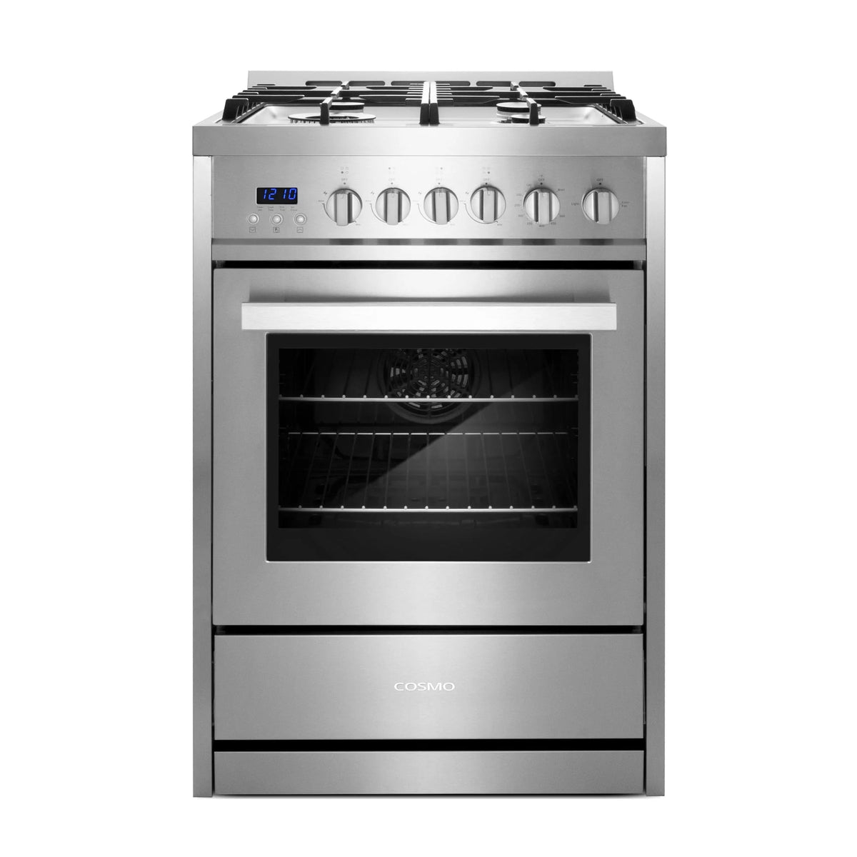 Stainless Steel 4 Burner Gas Range with Cast Iron Grates X5716
