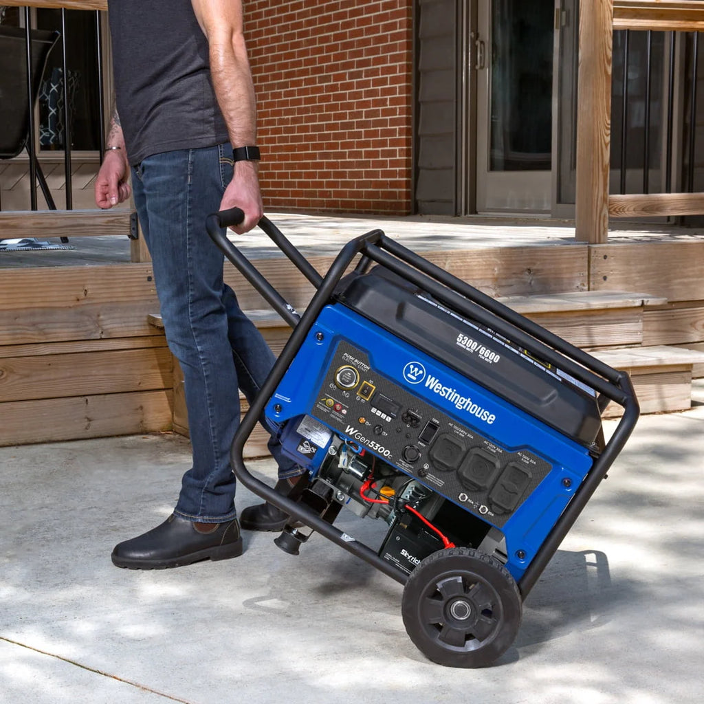 6600 Peak Watt Gas Powered Portable Generator with Remote Electric Start and CO Sensor K9921