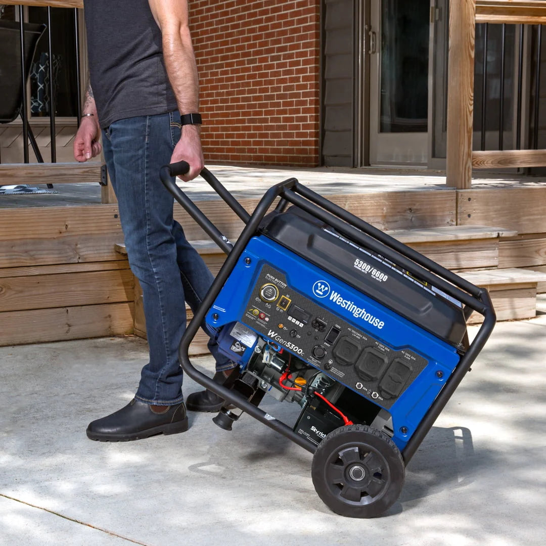 6600 Peak Watt Gas Powered Portable Generator with Remote Electric Start and CO Sensor K9921