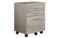 Natural Black 3 Drawers Particle Board Filing Cabinet Y17439