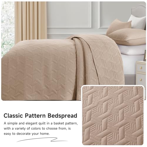 Navy California King Size 3 Piece Microfiber Quilt Bedding Set Y877729