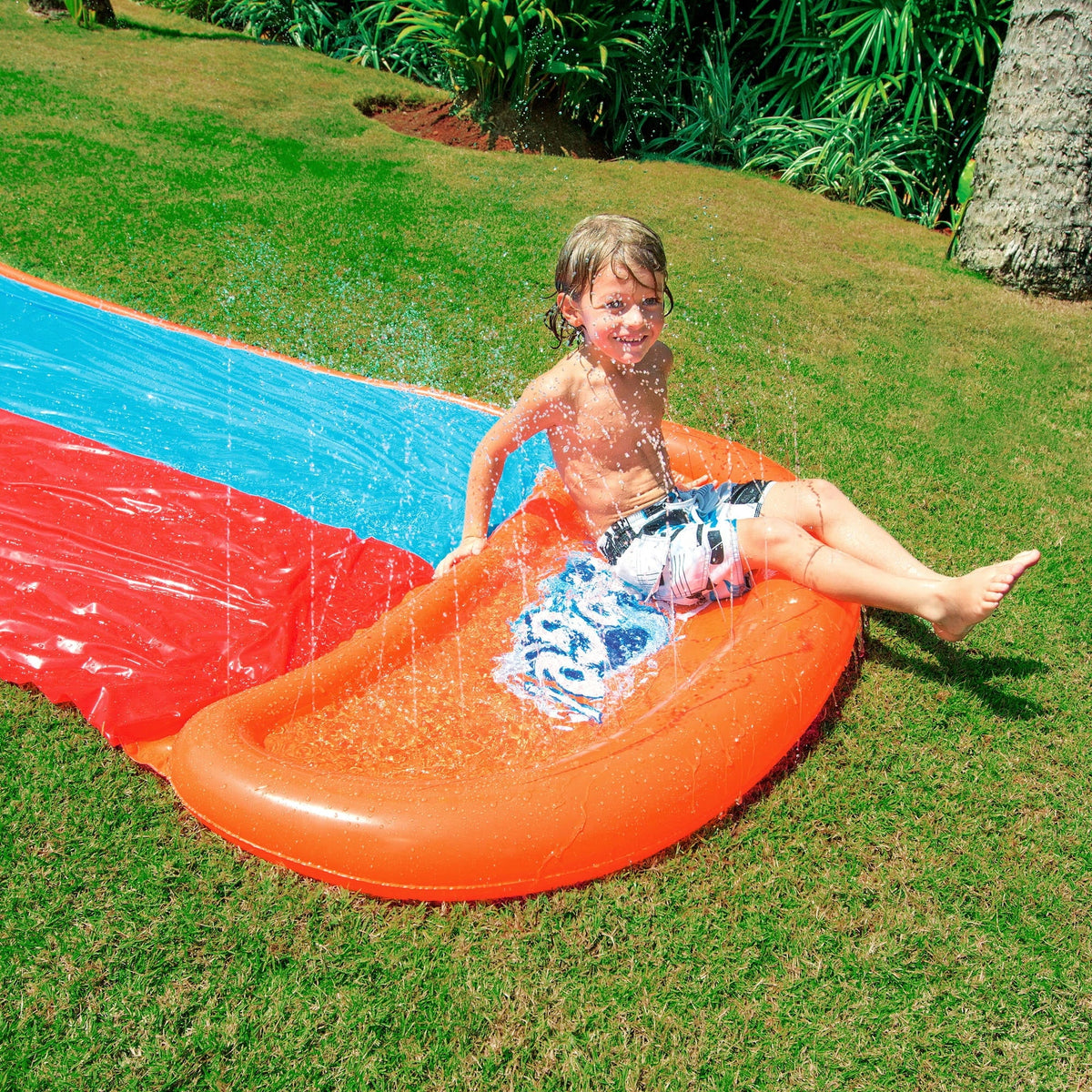 18' Double Lane Water Slide C599