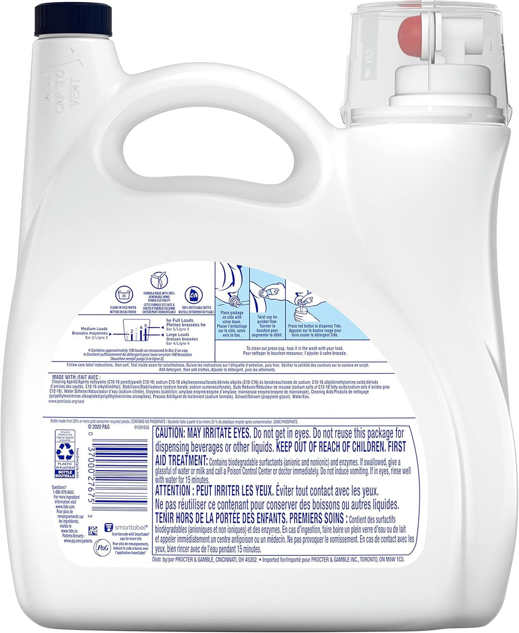 Unscented 100 Load Laundry Detergent Liquid E970069