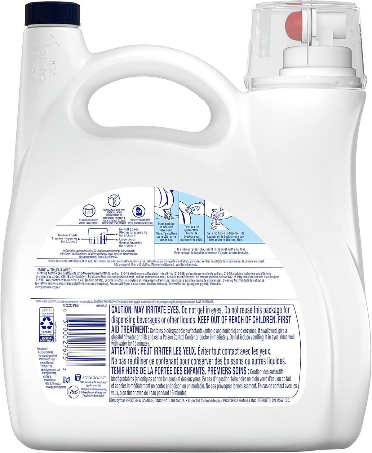 Unscented 100 Load Laundry Detergent Liquid E970069