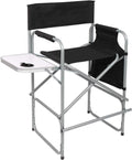 26" Tall Folding Directors Chair with Side Table T1262
