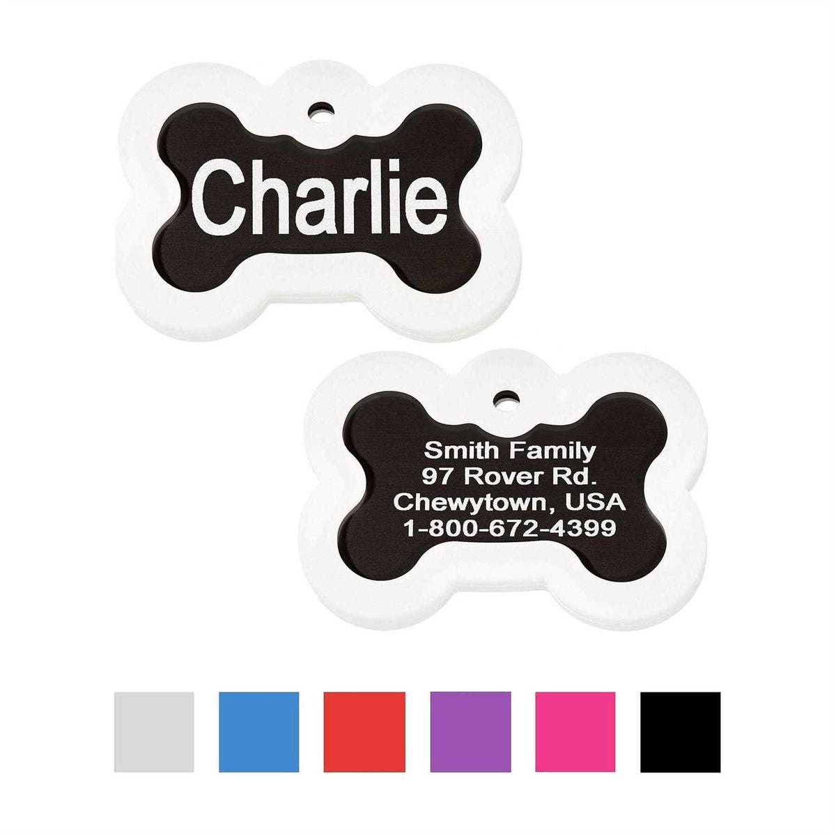 Anodized Aluminum Personalized Dog ID Tag H937399