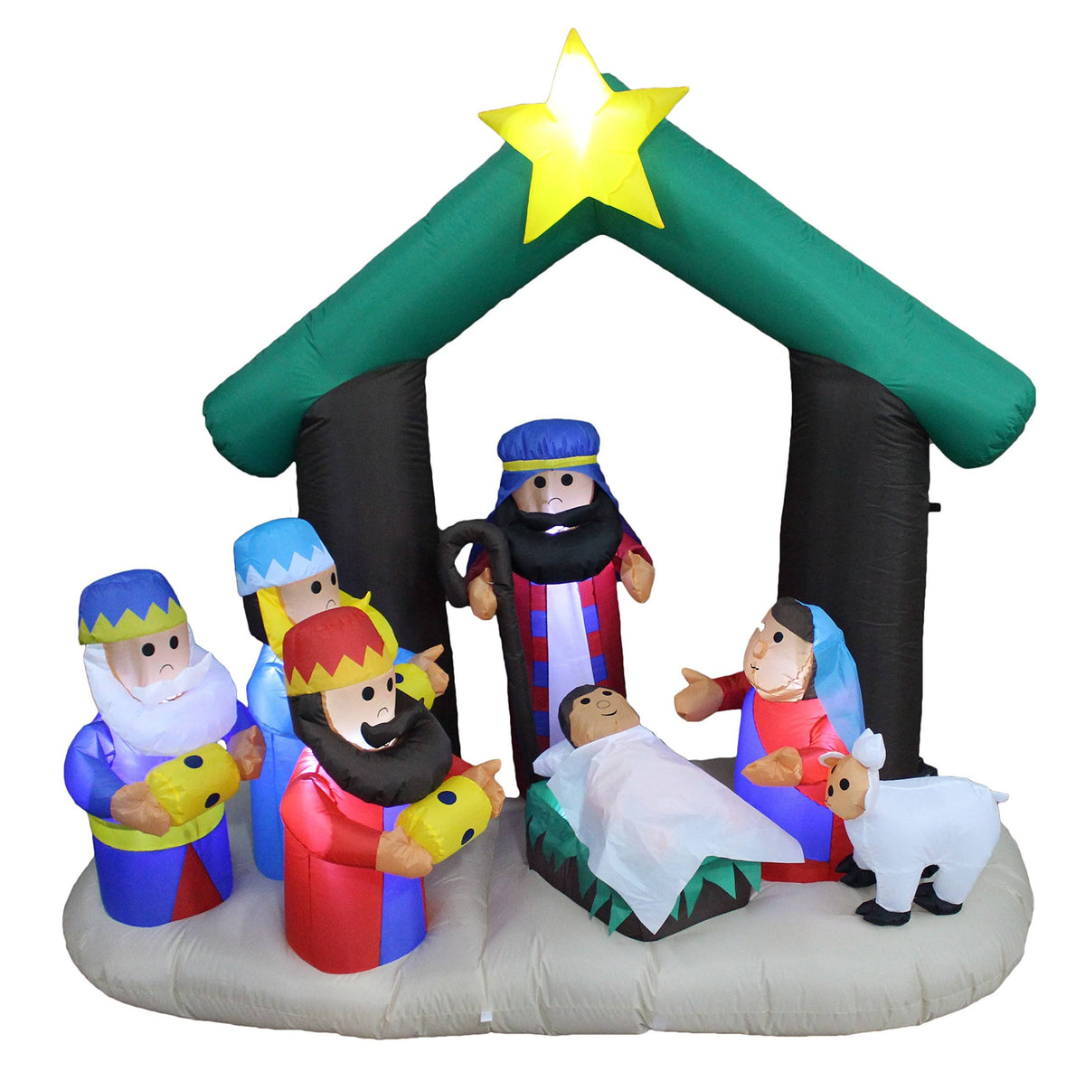 Christmas Inflatable Nativity Scene with Three Kings J10009
