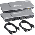 HDMI 4K@60Hz 2x1 KVM Switch with 2 Pcs 5ft KVM Cables Grey W17277
