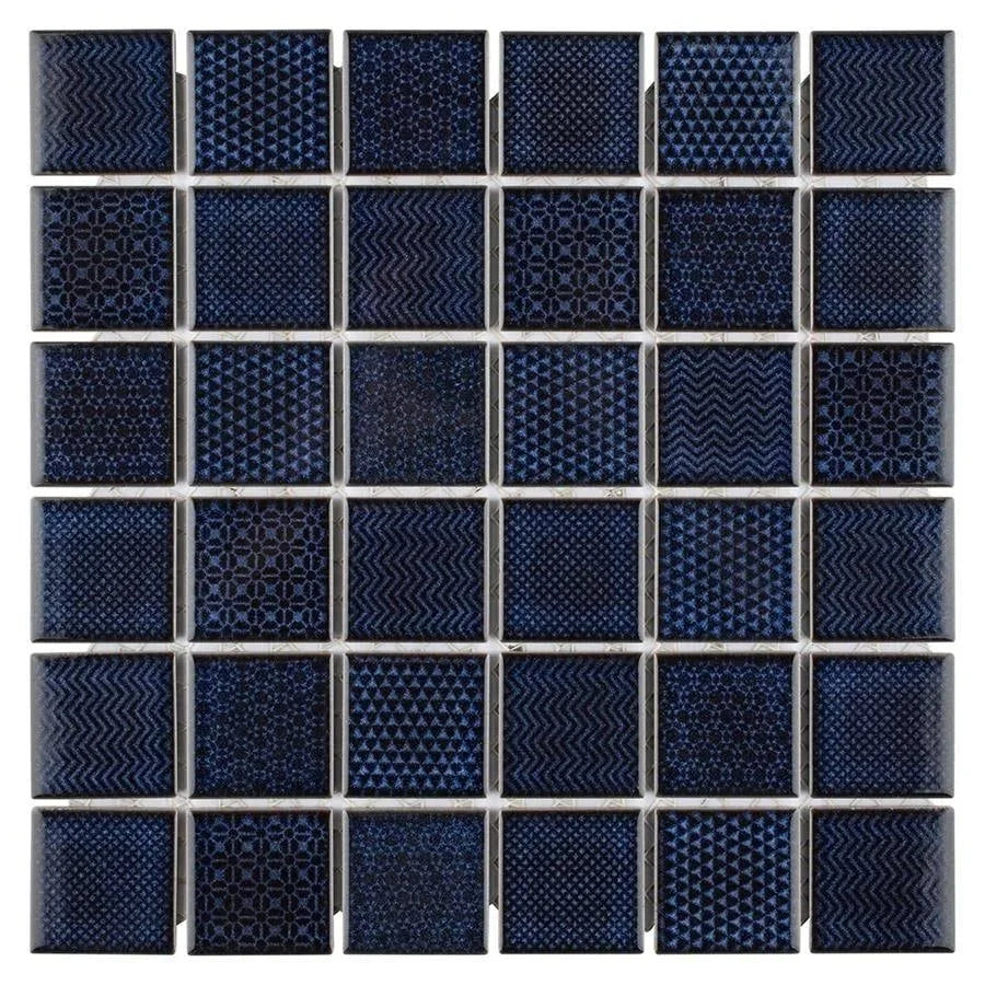 Jade 1-13/16x22 Square Mosaic Floor and Wall Tile Q8006