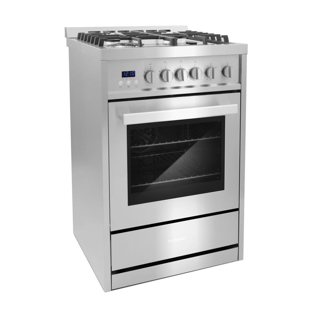 Stainless Steel 4 Burner Gas Range with Cast Iron Grates X5716