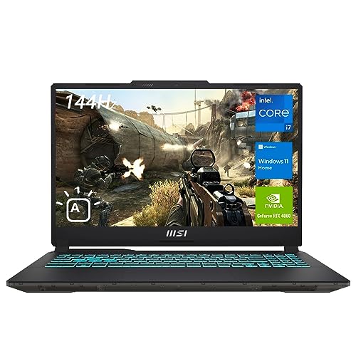 15.6" FHD 144Hz Gaming Laptop Intel Core i7-12650H NVIDIA GeForce RTX 4060 32GB DDR5 RAM 1TB SSD Translucent Black J5769