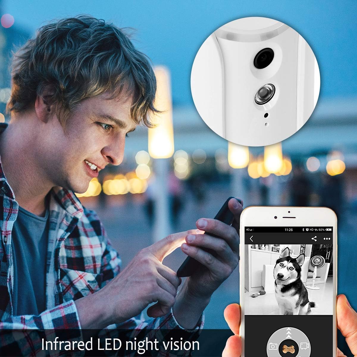 WiFi Pet Camera with Two-Way Audio and Night Vision R3471
