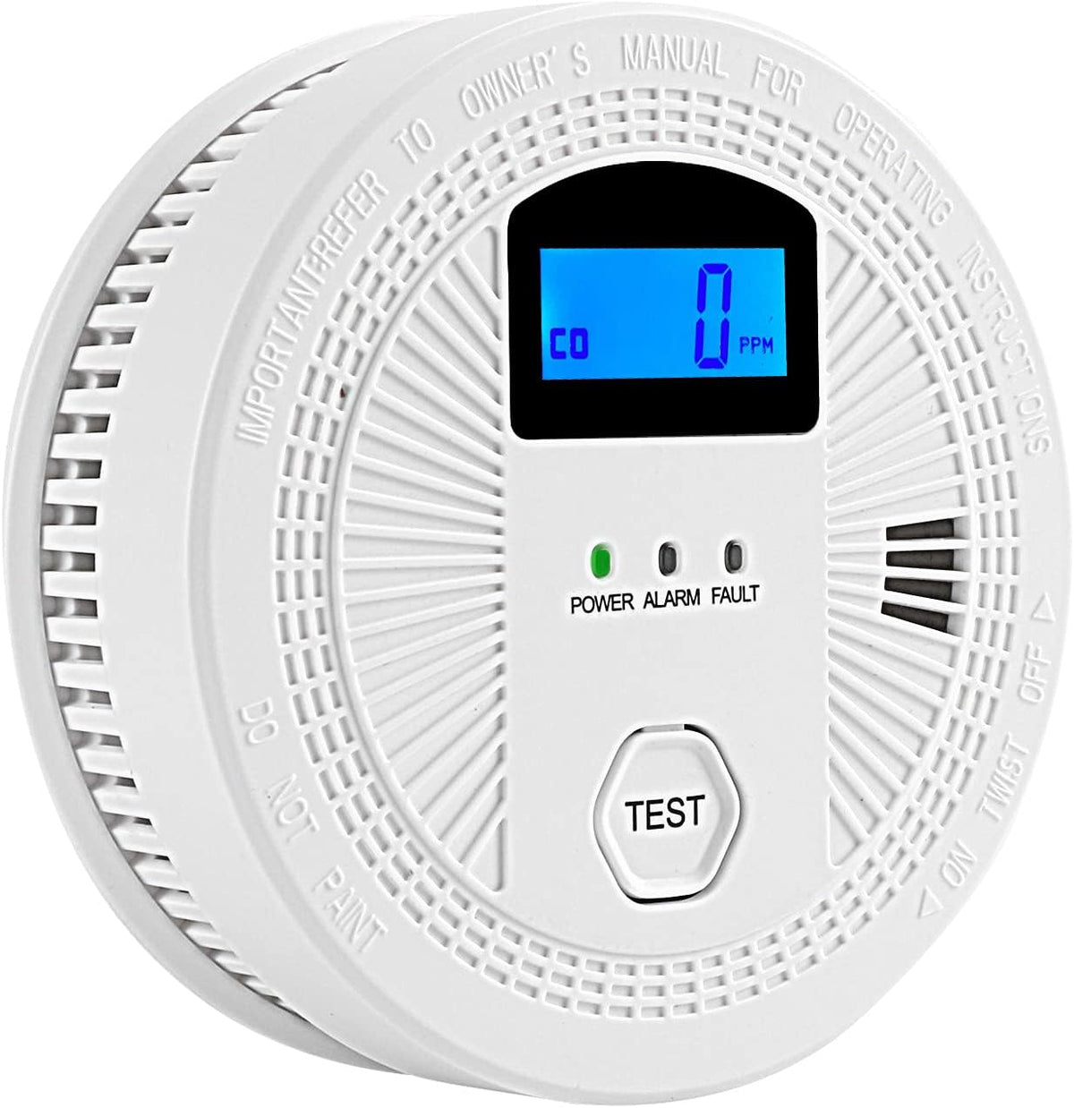 3 Pack Smoke and Carbon Monoxide Detector with LCD Display V62540