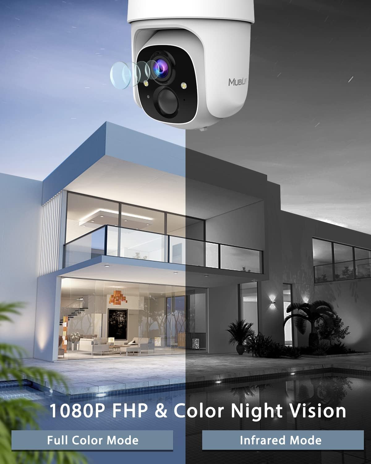 Battery Powered Wireless Outdoor Security Camera K56185