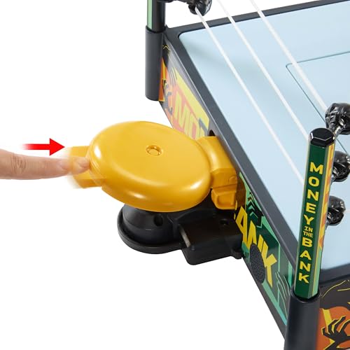 WWE Money in The Bank Cash-in Ring Playset with Launcher Crane, Ladders & Briefcase N6432
