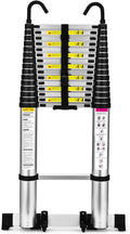 12.5 FT Aluminum Telescoping Ladder with Stabilizers X29290