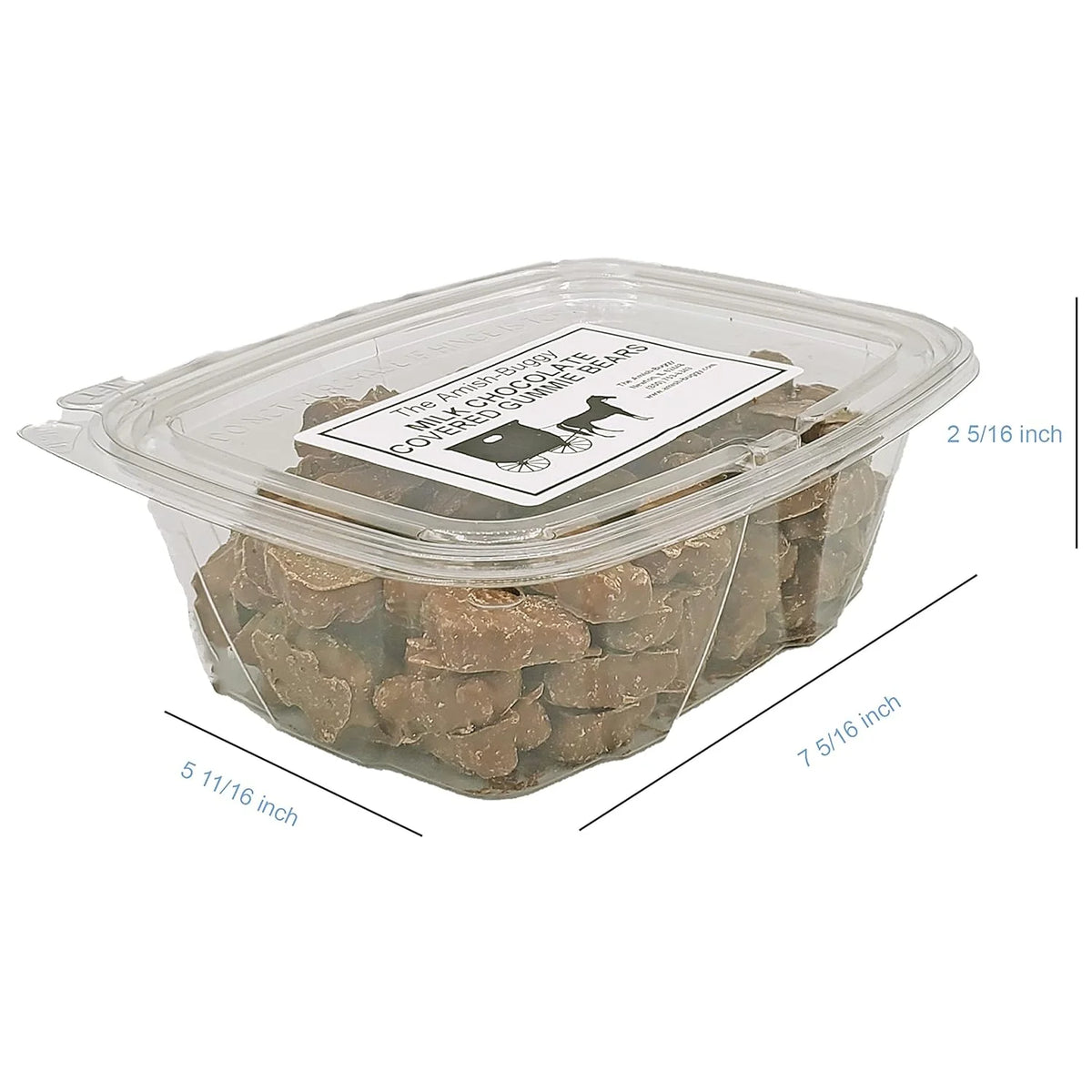 Chocolate Covered Gummi Bears 12 Oz. Tub 2 Count X1076